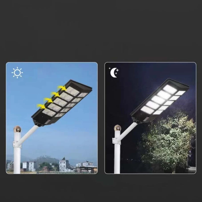 Luminária Solar LED de Parede e Poste para Iluminação Externa Impermeável